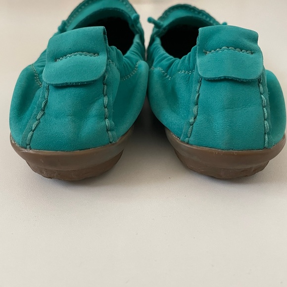 Hush Puppies Aqua Suede Flats Loafer Moccasin - Picture 7 of 12